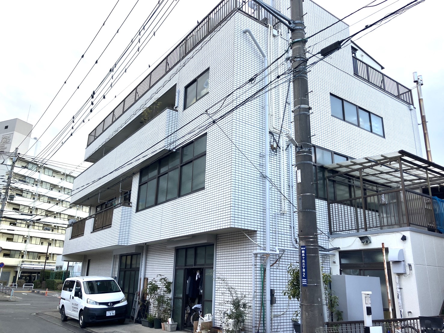 中田クリーニング様　外部改修工事の施工写真2